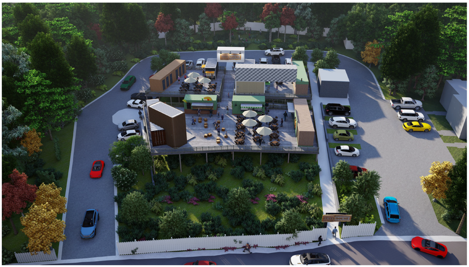 Preserved trees and natural habitat at The Treehouse site